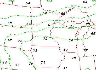 how to draw an isotherm map