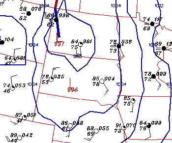 Wind Direction And Isobars Surface Maps
