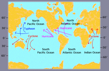 westerlies on world map