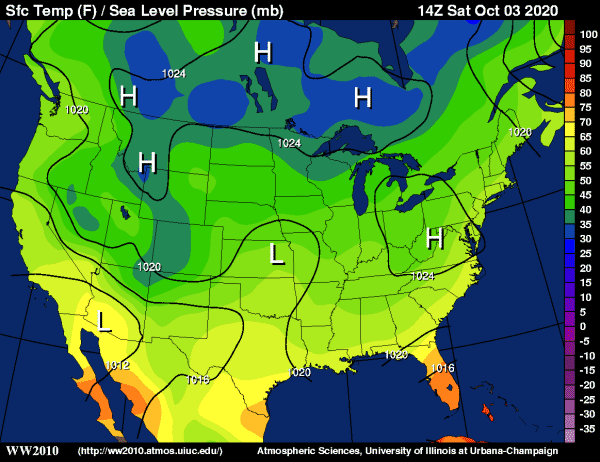 Current Weather Pressure Map Pressure And Temperature: